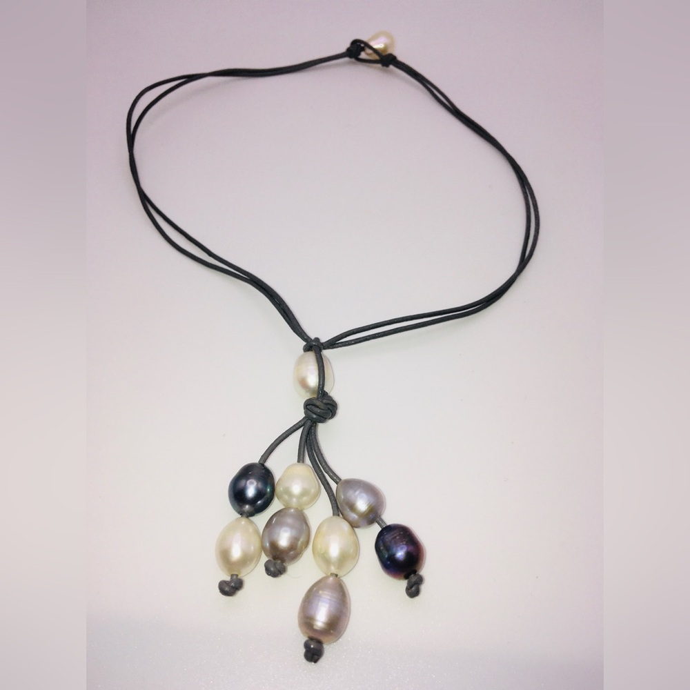 Freshwater Pearl Lariat Necklace